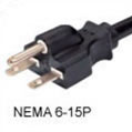 NEMA 6-15P Electric Plug