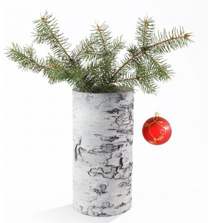 SURREAL 12" Birch Vase - Christmas