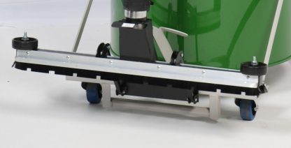 Front-Mounted Floor Brush in Raised position