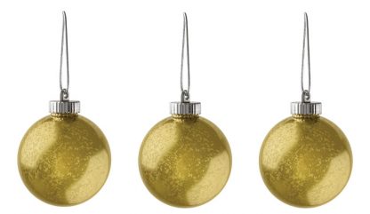 Xodus Innovations 5" Outdoor Ornamental LED Globes - Gold 3-Pack